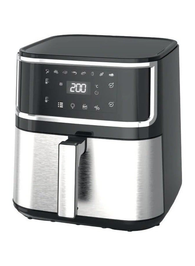 Denx Healthy Air Fryer Without Oil For Fry/Grill/Bake/Roast Capacity 8 Liters Power 1800 Watts - Black - Image 2