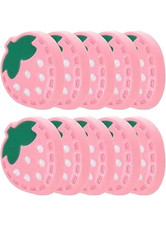 Balacoo 10 Pcs Cute Strawberry Resin Buttons Small Colorful Sewing Button Set For Clothing Decoration Crafts - Image 1