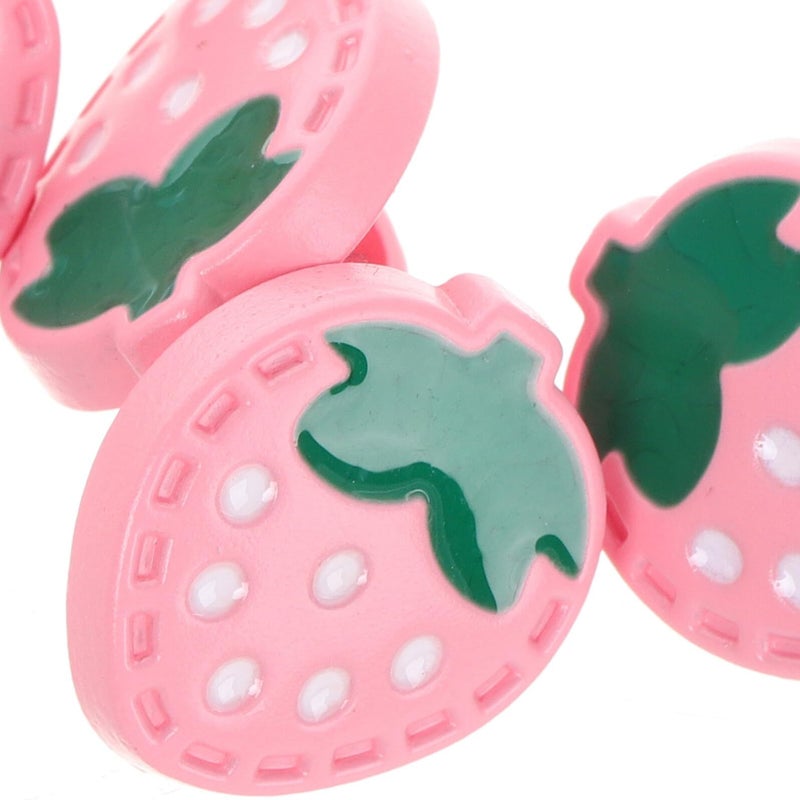 Balacoo 10 Pcs Cute Strawberry Resin Buttons Small Colorful Sewing Button Set For Clothing Decoration Crafts - Image 4