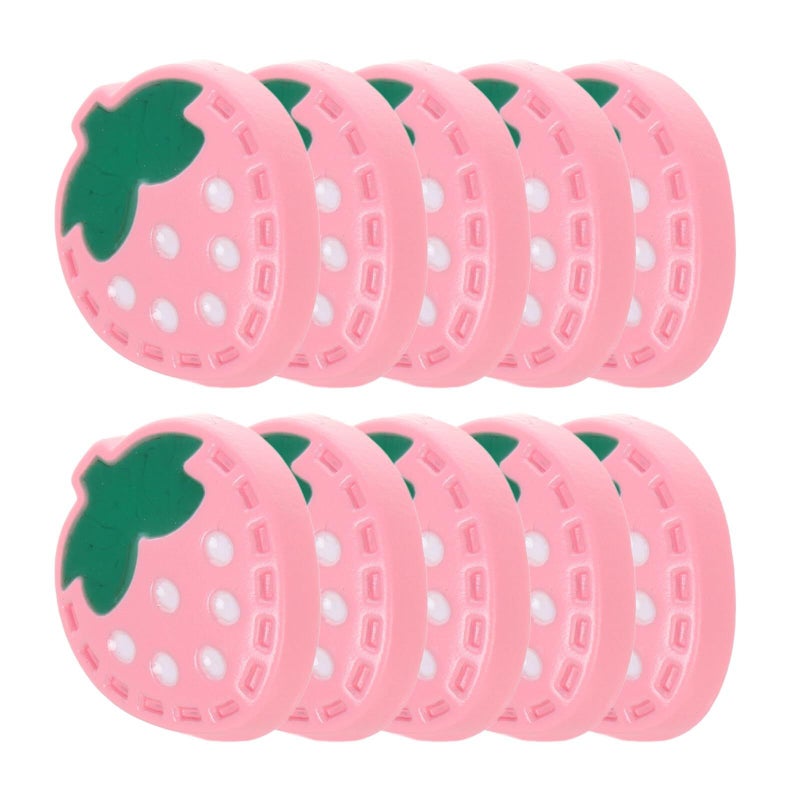 Balacoo 10 Pcs Cute Strawberry Resin Buttons Small Colorful Sewing Button Set For Clothing Decoration Crafts - Image 2