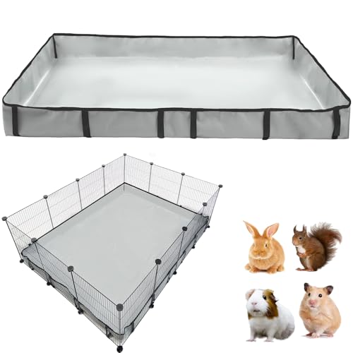 DZWLKJ Guinea Pig Cage Liner Tarp Bottom Waterproof and Washable Base Also for Rabbits Bunny Chinchesillas Hedgehog Ferrets and Other Small Animals42x56 inches - Image 1
