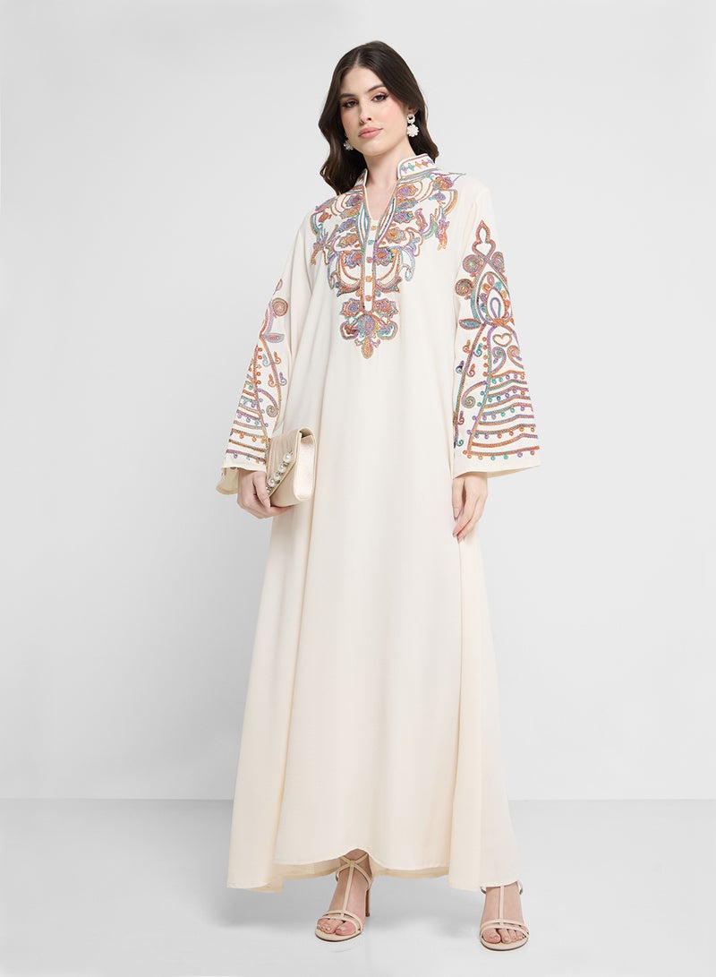 Khizana Embroidered Jalabiya  - Image 4