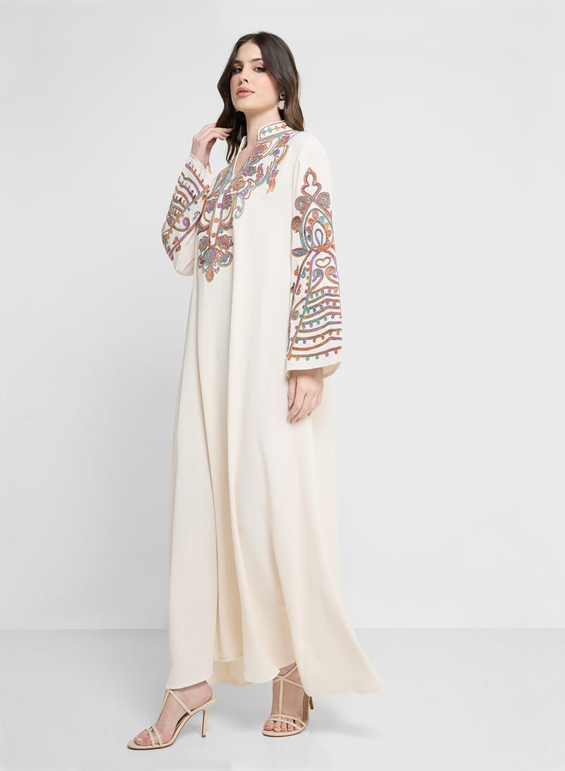 Khizana Embroidered Jalabiya  - Image 1