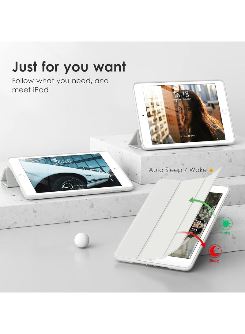 DUSALA 2 in 1 Case for iPad Mini 5 Generation 2019/ Mini 4 3 2 1, with Pencil Holder, Slim Stand Protective Cover with Clear Transparent Back Shell for iPad mini 5 Tablet, Support Auto Wake/Sleep With Tempered Glass - Image 4