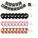 Juland 14th Birthday Party Decorations Black Gold Rose Happy Birthday Banner Latex Balloons Confetti Pink Crown 14 Number Foil Balloon Hanging Swirl Cake Topper for Boy Girl - Image 4