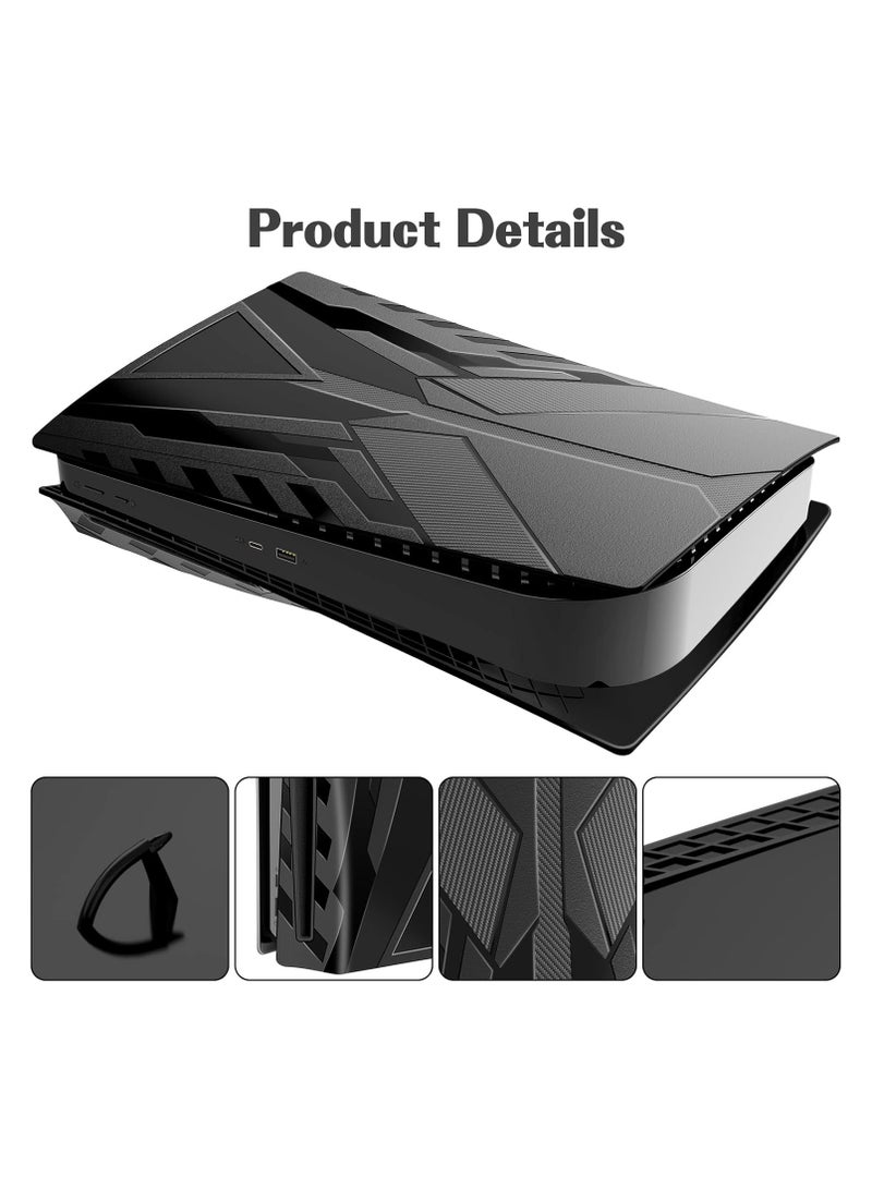 PS5 Cover Plates for PS5 Console, Hard Shockproof Cover PS5 Skins Shell Panels for PS5 Console, Anti-Scratch Dustproof Face Plates Replacement Accessories for PlayStation 5 Disc Edition, Game console protective case - Image 2