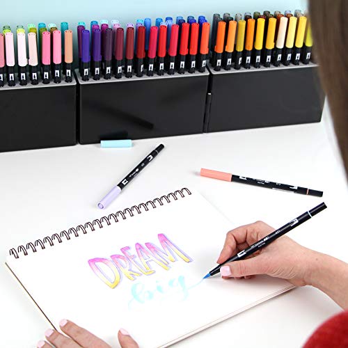 Tombow 56179 Dual Brush Pen Art Markers, 108 Color Set with Marker Case. Blendable, Brush and Fine Tip Markers with Marker Case - Image 4