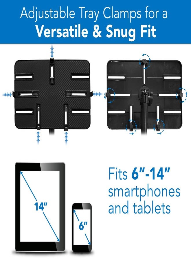 Mount-It! Tablet Pole Mount | Universal Full Motion Holder for iPad, Phone or Tablet | C-Clamp Base | Fits 6-14 Inch Screens - Image 5