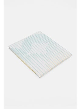 allure Ombre Wave Shower Curtain, Mint Combo  - Image 1