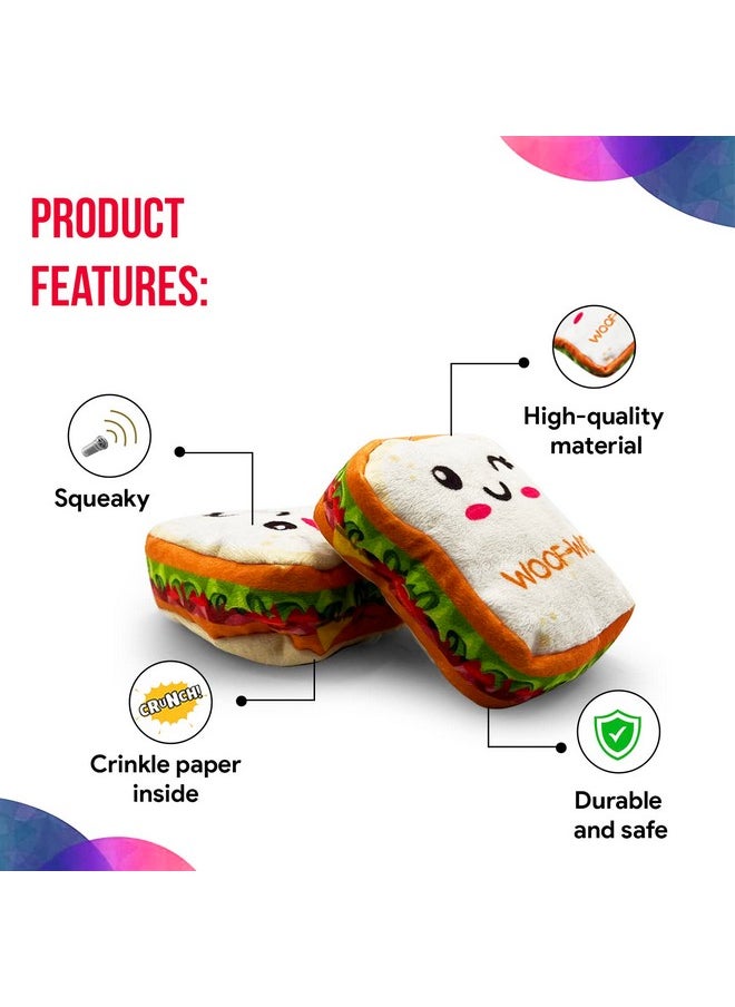 Goofy Tails Food Buddies Sandwich Plush Toys for Dogs| Crinkle Dog Toys for Puppies| Dog Squeaky Toy| Soft Toys for Dogs and Puppies| Pet Toys for Dog| Squeaky Toy for Dogs - pzsku/Z84C15F1E8A89AB5B6C74Z/45/_/1737721338/4a13a66e-07ca-4a0c-a5c3-b76aaa2dd7af