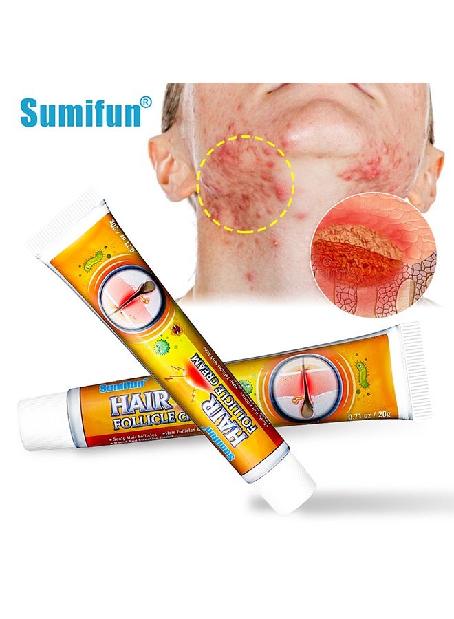 Sumifun Hair Follicle cream ,Scalp Hair Follicles & Hair Follicles With Acne,Treatment for Face and body, Natural Cystic Acne Treatment, Premium Hair Follicle Cream & Pimple Remover - 20g - Image 1