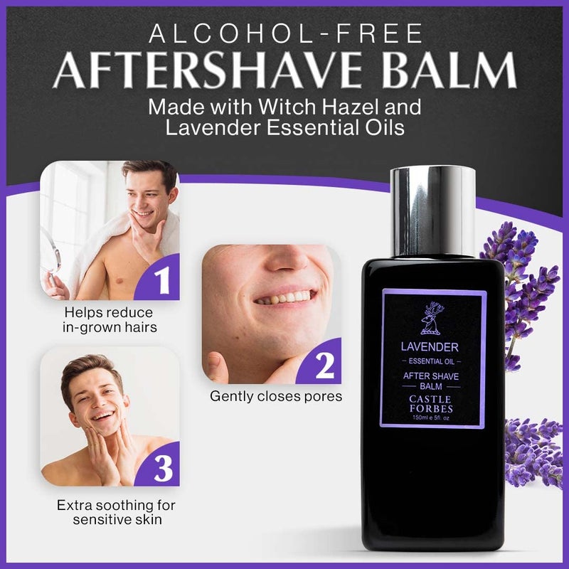Castle X Castle Forbes Oil Aftershave Balm, Lavender, 5 oz. - Image 3