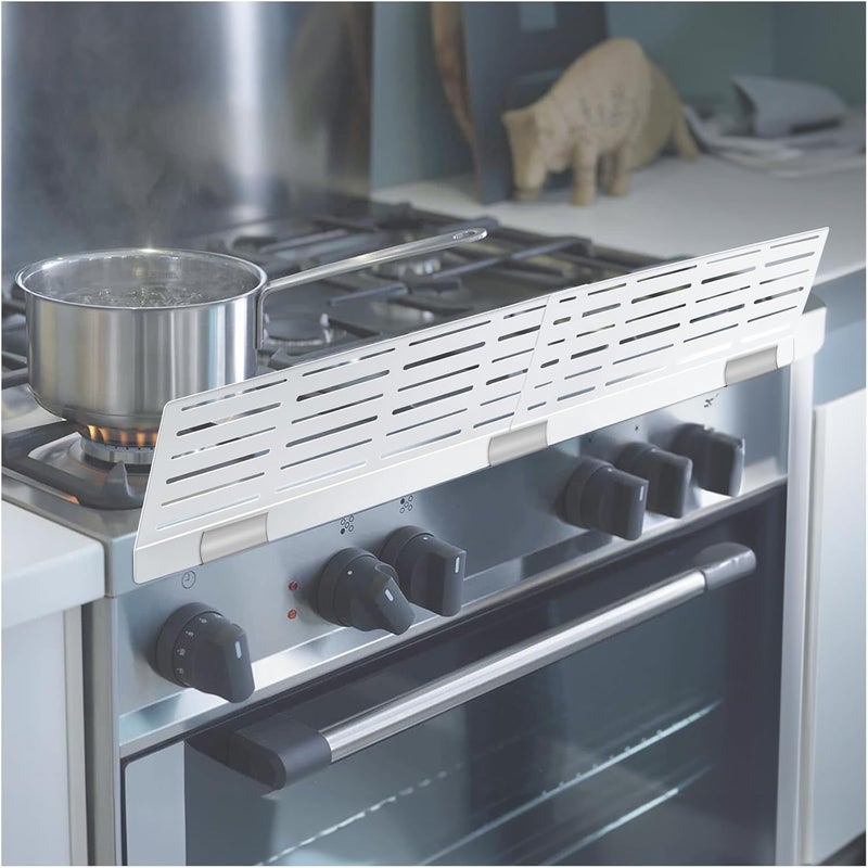 SDSNTE Adjustable Child Safety Stove Guard - Heavy-Duty Heat- Resistant Child Proof Stove Guard That Protects from Burns and Scalds 17”-34” - Image 1