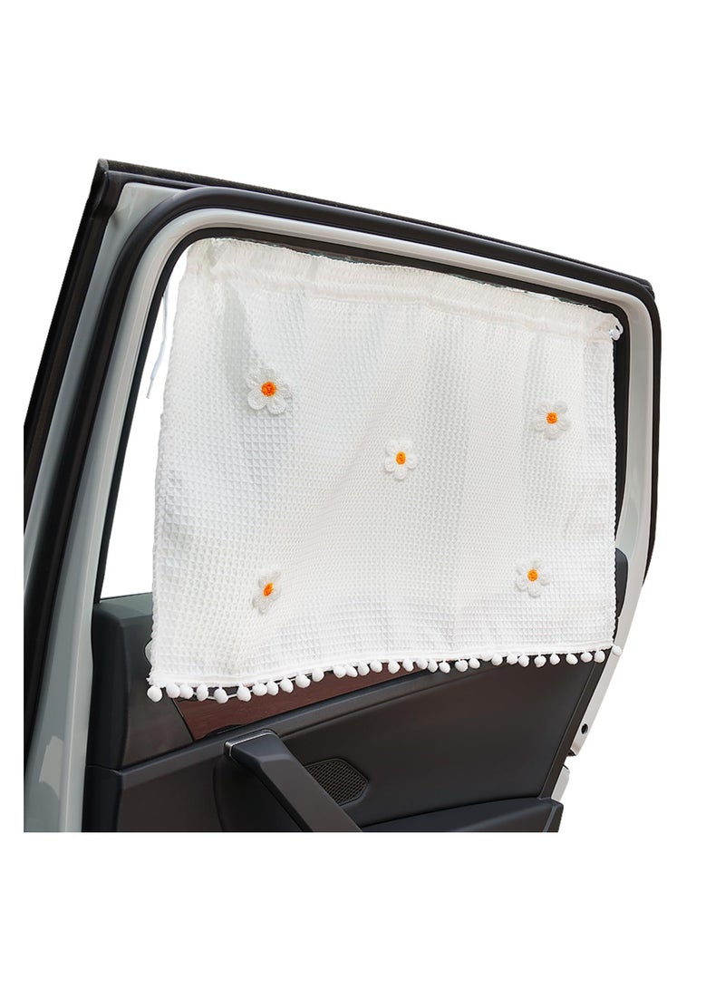 SYOSI Car Window Sun Shades 2 pcs for Side Window, Univsesal Car Window Shades for Kids and Baby, Car Sun Shade Side Window, Perfect Car Shades for Front Windows, Car Essentials for Women Interior. - Image 1