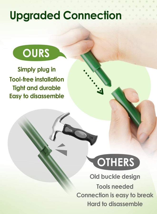 ان اي هوم مجموعة NiHome الشاملة لدعم النباتات، 6 قطع - أوتاد متينة ومقاومة للأشعة فوق البنفسجية بطول 39.5 بوصة مع أعمدة تمديد، ومشابك للأوركيد، وأربطة نباتات للنباتات المتسلقة الداخلية والخارجية، والمونستيرا، والبوثوس، وغيرها - Image 5