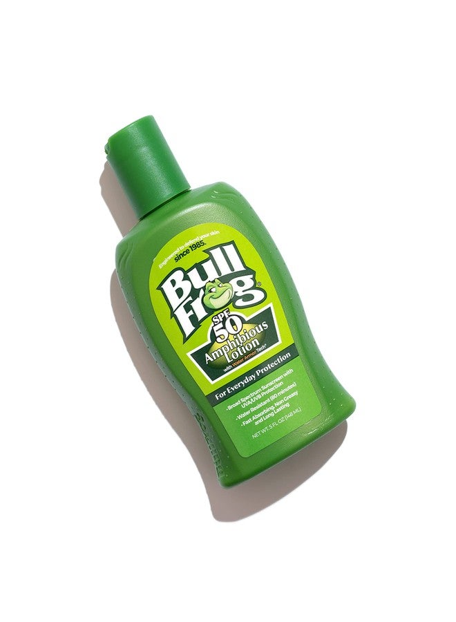 Bullfrog Sunscreen Amphibious Lotion SPF 50 | Oxybenzone & Octinoxate Free | Broad Spectrum Moisturizing UVA/UVB, 5oz… - Image 3