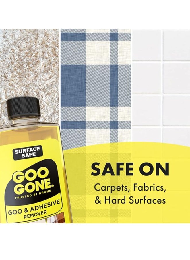 Goo Gone Goo Gone Original Adhesive Remover - 4 Ounce - Surface Safe Adhesive Remover Safely Removes Stickers Labels Decals Residue Tape Chewing Gum Grease Tar  - Image 3