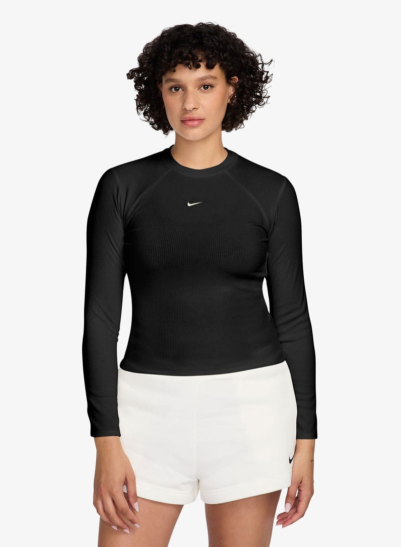 Nike Nsw Chill Knit Ribbed Top - Image 1