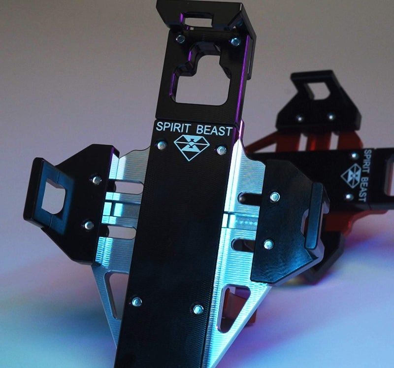 WINDFRD Rock Solid Metal Motorcycle Phone Mount, Aluminum Cell Phone Holder, Sturdy and Anti-Theft, Compatible with Harley Davidson and Most Motorcycle Handlebars (Silver ＆ Black) - Image 2