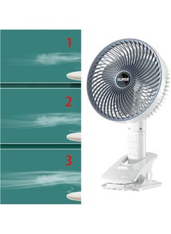 Super Adjustable Multifunctional Small Desk Fan Handheld Personal for Desktop Home, Clip Fan Plug In  - Image 3