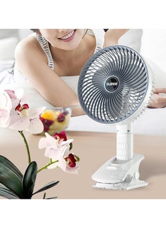Super Adjustable Multifunctional Small Desk Fan Handheld Personal for Desktop Home, Clip Fan Plug In  - Image 4