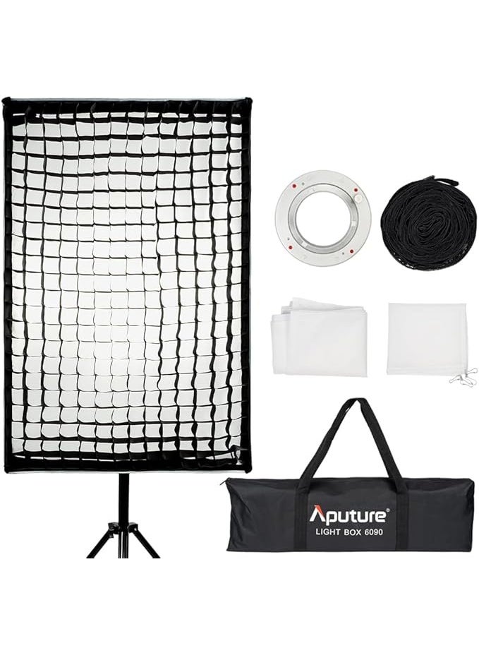 أبتشر Aputure Light Box 6090، صندوق إضاءة مستطيل بقياس 60x90 سم (23.6x35.4 بوصة) لمصابيح Aputure 300DII، 300X، 60X S / 60D S، 100D S / 200D S / 100X S / 200X S. - Image 1
