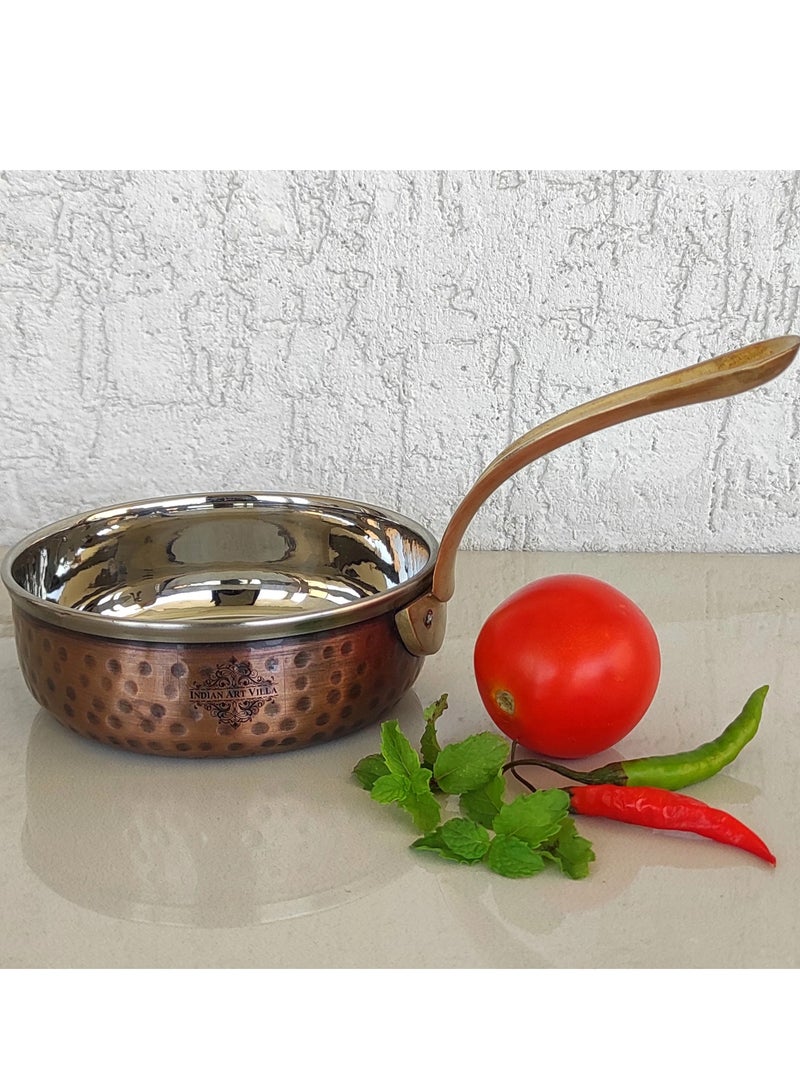 Bin Shihon 2pc high quality hammered copper serving pot cassrole Available in several sizes - Image 5