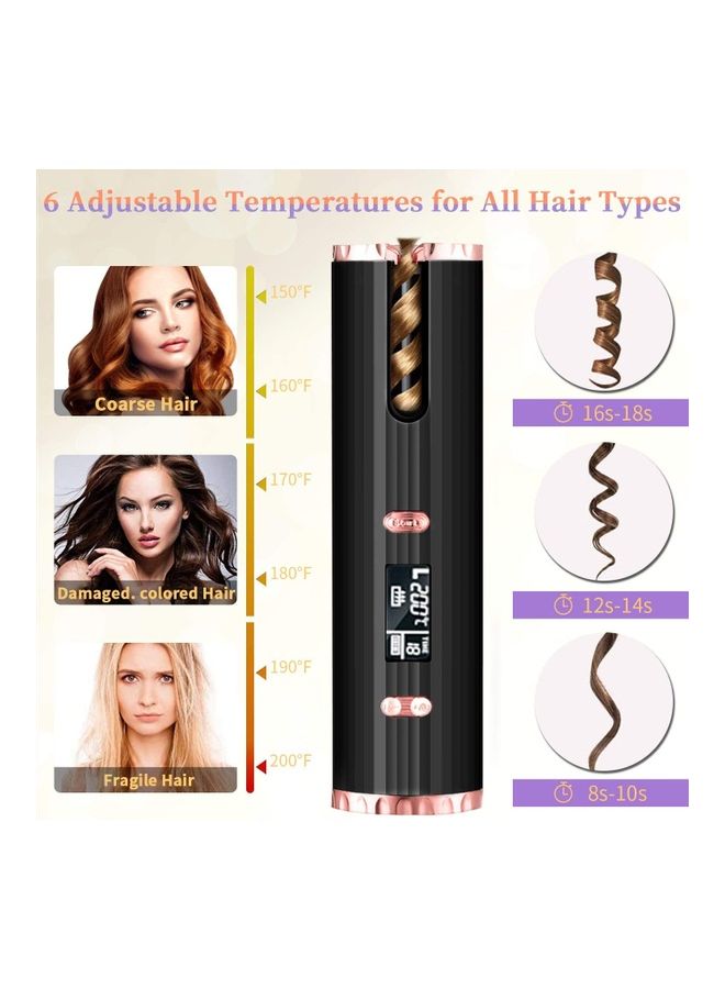 مجموعة جهاز الكي الأوتوماتيكي اللاسلكي لتجعيد الشعر متعدد الألوان - Image 4