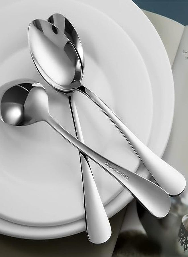 Prabha Stainless Steel Royal Tea Spoon Set of 6 Pcs (Silver), Best for Home & Kitchen, Including 6 Tea Spoon | Spoon Set | Steel Spoons | Spoons Set Combo | chamach| Dishwasher Safe - Image 2