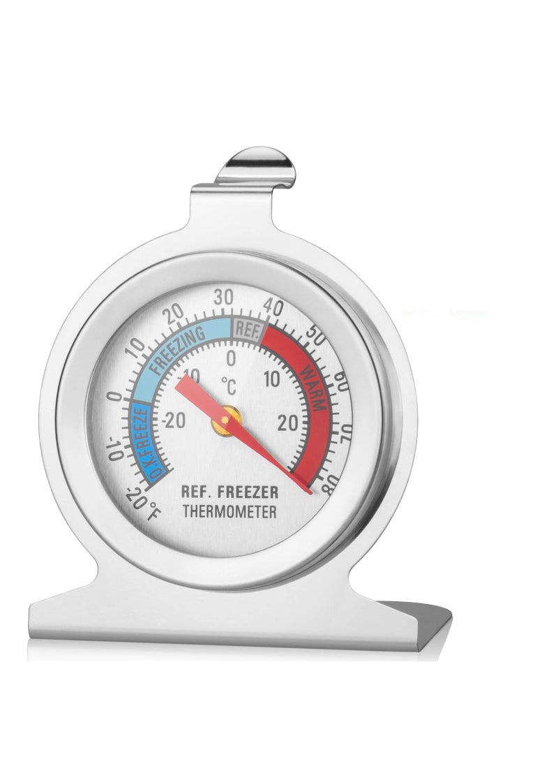 SYOSI 2 Pcs Indoor Thermometer, Fridge Freezer Thermometer Refrigerator Thermometer - Room Mechanical Thermometer, Dial Stainless Steel Thermometer for Home, Restaurants, Bars, Cafes - Image 1