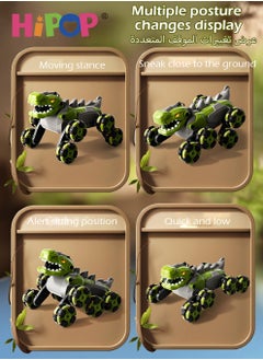 HIPOP Remote Control Car Dinosaur Toy with Cool Spray Function,Multi-form Transformation, and Adapt to Various Terrains,Kids Birthday and Party Gift Toy Car  - Image 5