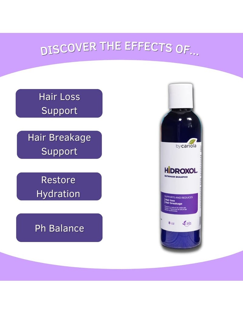 BY CARIOLA - Nutrihair Shampoo 8 oz - Hair Loss Support - Hair Breakage - Hair Regrowth - Natural Formula - Image 1