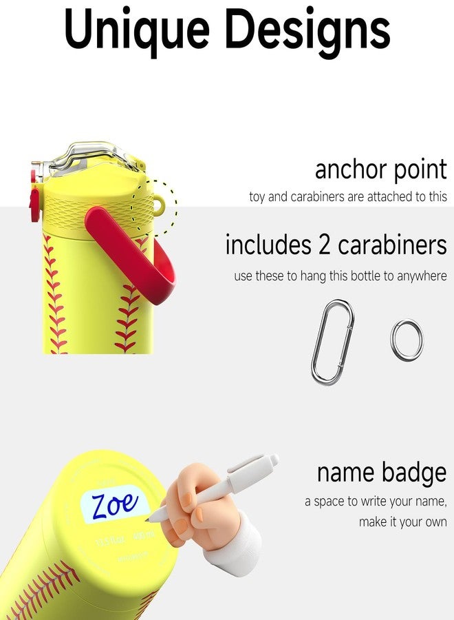 MYFOREST 14oz/400ml Insulated Kids Water Bottle, Odor-free Liner, 3D Touch - Image 5