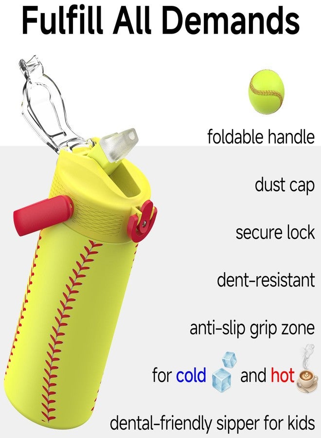 MYFOREST 14oz/400ml Insulated Kids Water Bottle, Odor-free Liner, 3D Touch - Image 4