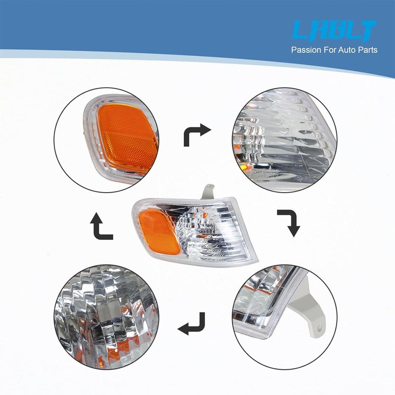 LABLT Passenger Right Side Parking/Turn Signal Light Assembly Replacement for 2001-2002 Corolla - Image 3