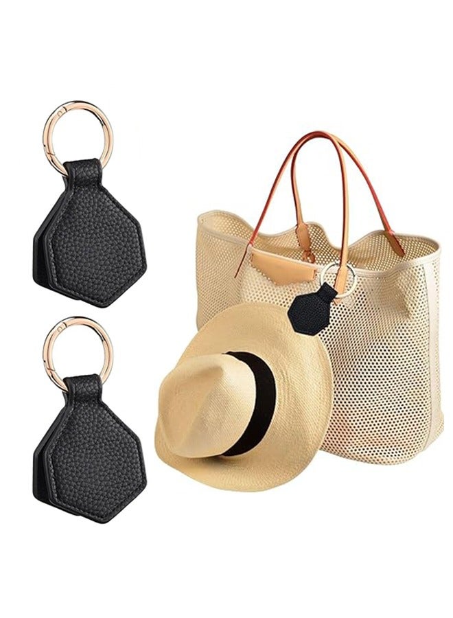 2Pcs Purse Magnetic Hat Clips for Travel, Stylish Backpack Magnetic Hat Holder for Travel, Hat Clips for Hat Lovers, Hat Clip Keychain for Bag (Black) - Image 1