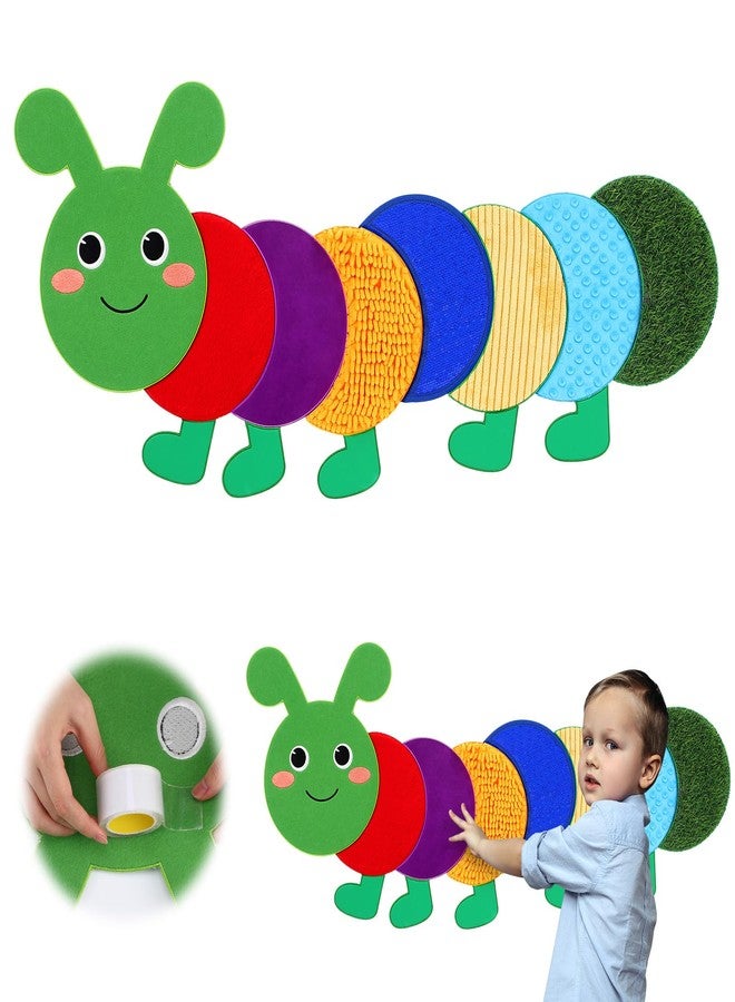 Drydiet Caterpillar Sensory Wall Panel for Kids Sequin Busy Board Play Room Daycare Toys Sensory Tiles for Wall and Floor Textured Mats and Squares for Autism Children Toddlers Classroom Activity - Image 1