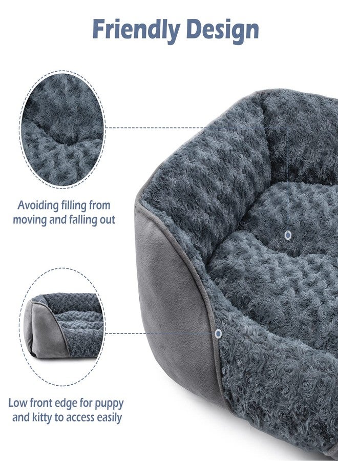 INVENHO Large Dog Bed for Large Medium Small Dogs, Rectangle Washable Orthopedic Dog Bed, Soft Calming Sleeping Puppy Bed Durable Pet Cuddler with Anti-Slip Bottom L(30"x24"x9") - Image 5
