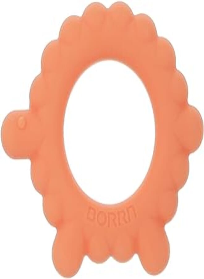 Borrn Silicone Sheep Shaped Baby Teether - Orange