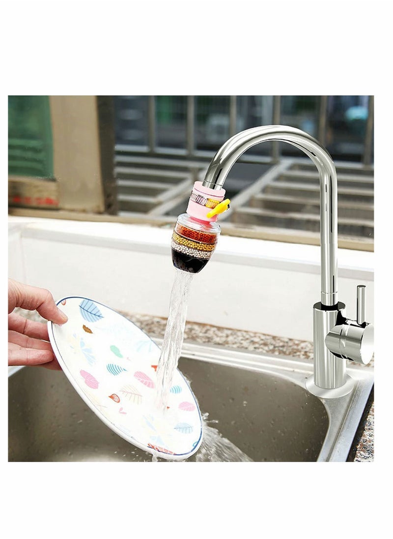 Y&D - 3 Pack Activated Carbon Faucet Water Filters Universal Interface Home Kitchen Tap Clean Purifier Filter Cartridge Six Layer - Image 1
