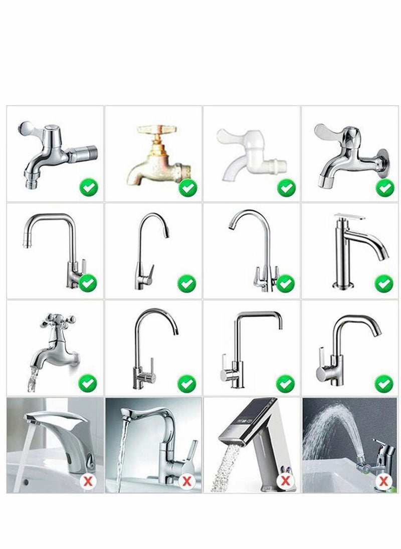 Y&D - 3 Pack Activated Carbon Faucet Water Filters Universal Interface Home Kitchen Tap Clean Purifier Filter Cartridge Six Layer - Image 1