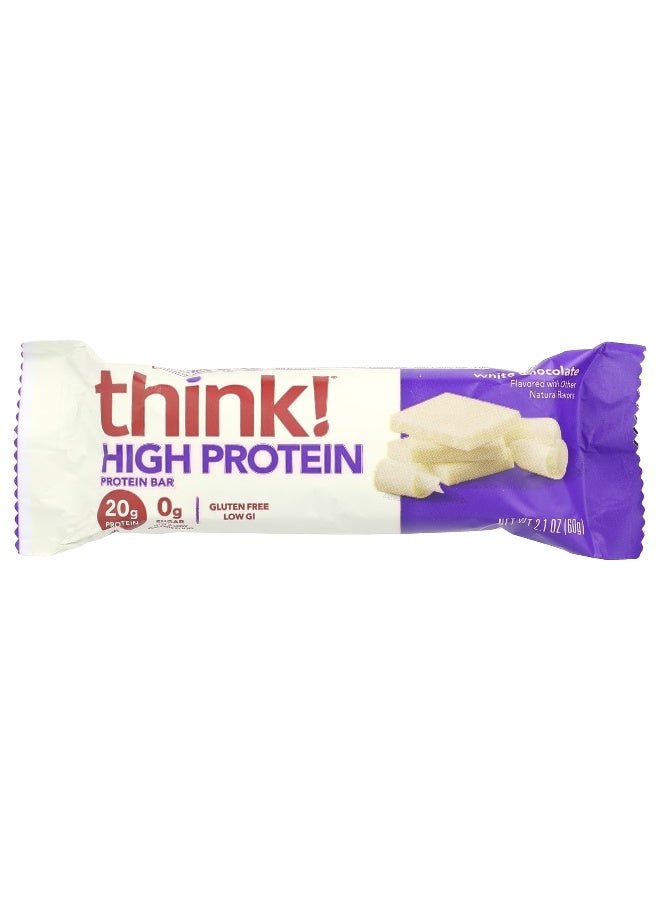 think! Think !, High Protein Bars, White Chocolate, 10 Bars, 2.1 oz (60 g) Each (Packaging may vary) - Image 3