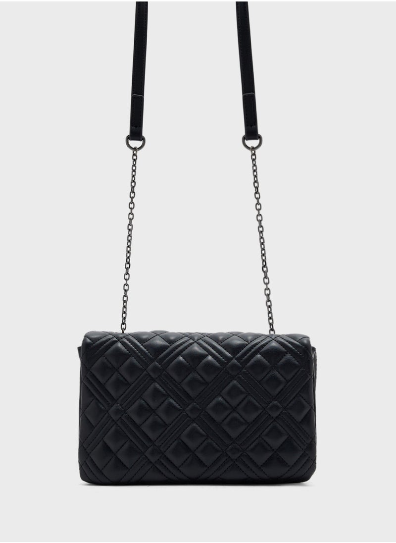 Chain Detailed Flap Over Clutche
