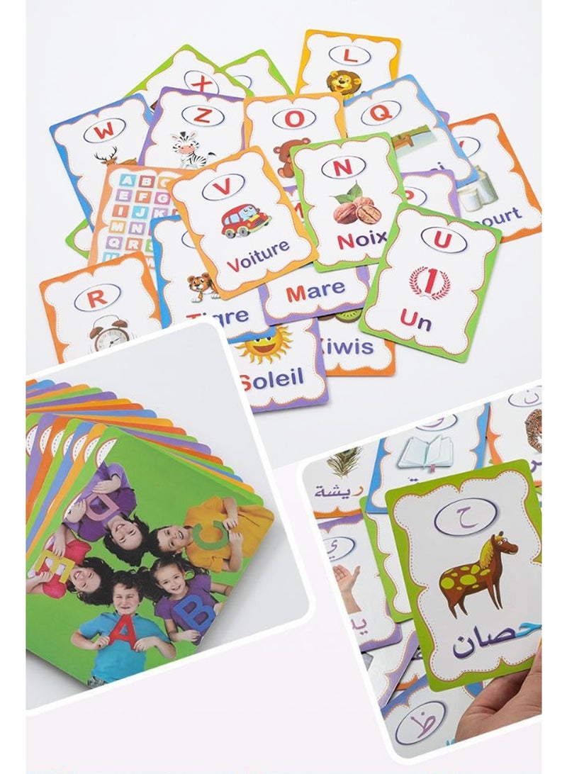 English and arabic learning card ,preschool study  card - Image 5