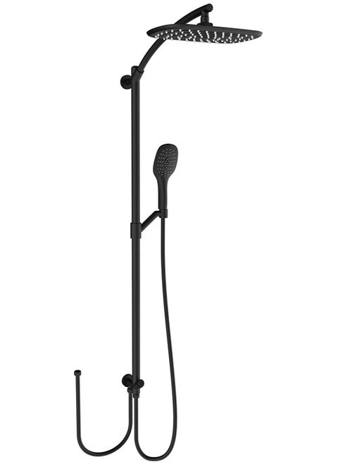 HESANIT Elite Shower Column With Hand Shower And Diverter Matt Black - 7002-193MB