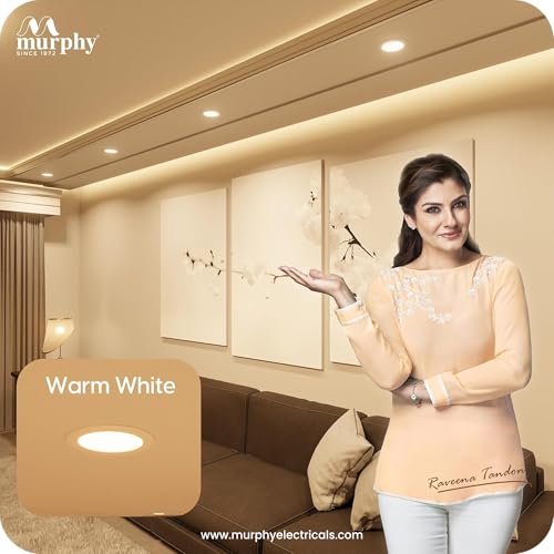 Murphy Crest Premium 9W LED Concealed Down Light | Warm White | Slim Modern False Ceiling Lighting | Suitable for 3-Inch Cutout | 2-Year Warranty | Pack of 40 - Image 5