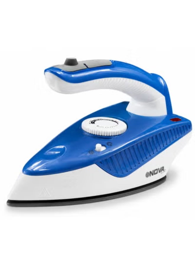 Nova NI-1176TS Travel Steam Iron 1000W, Foldable Portable Clothes Iron, Steam & Dry Iron, Adjustable Temperature Control, Compact Garment Iron for Shirts, Trousers, Dresses and Travel - Image 1