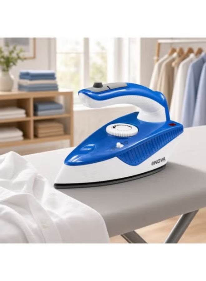 Nova NI-1176TS Travel Steam Iron 1000W, Foldable Portable Clothes Iron, Steam & Dry Iron, Adjustable Temperature Control, Compact Garment Iron for Shirts, Trousers, Dresses and Travel - Image 2