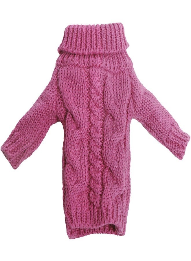 BJDBUS Winter Turtleneck Sweater Clothes for 11.5 inch Girl Doll Accessories (Rose) - Image 5