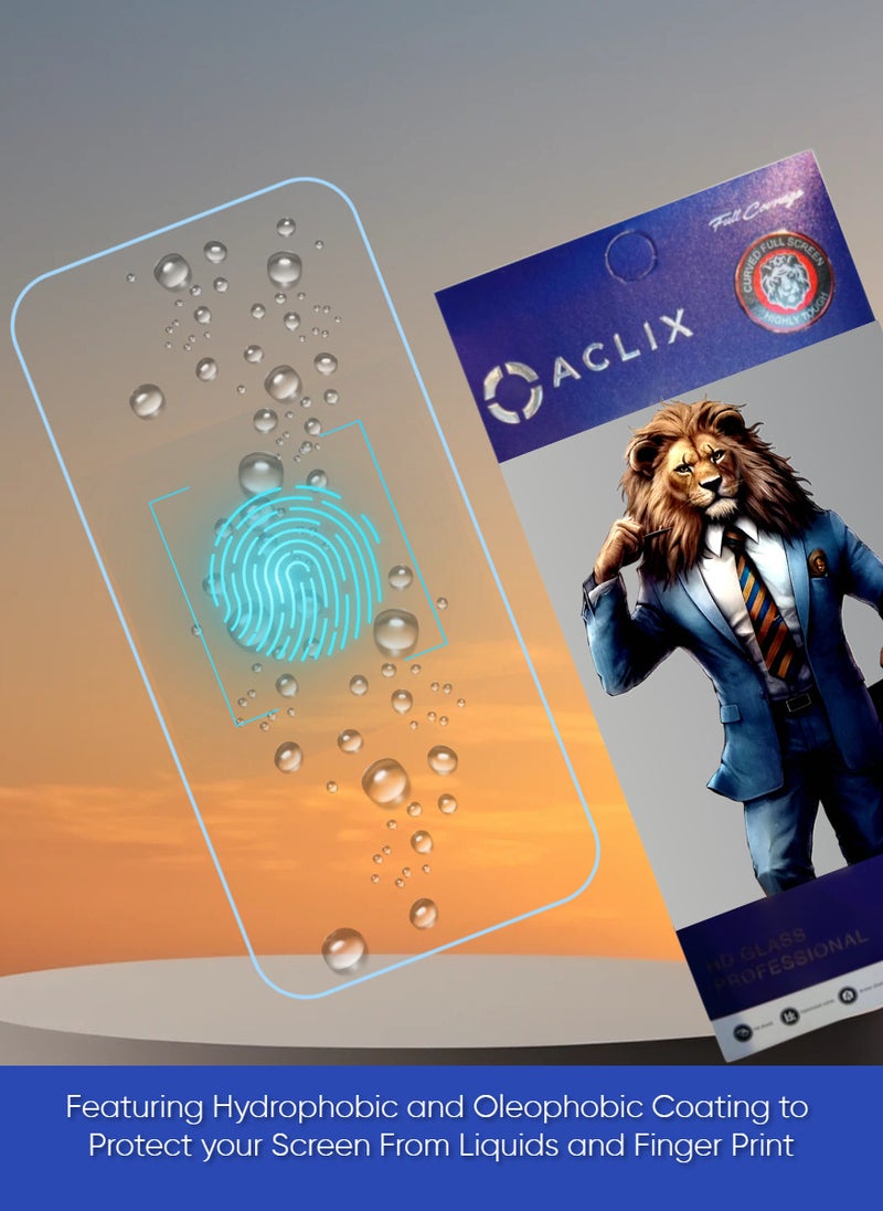 ACLIX 3 Pieces Antistatic ESD Dustproof Premium Quality High Definition Clear Tempered Glass Screen Protector Designed For Xiaomi Redmi Note 11E - Image 3